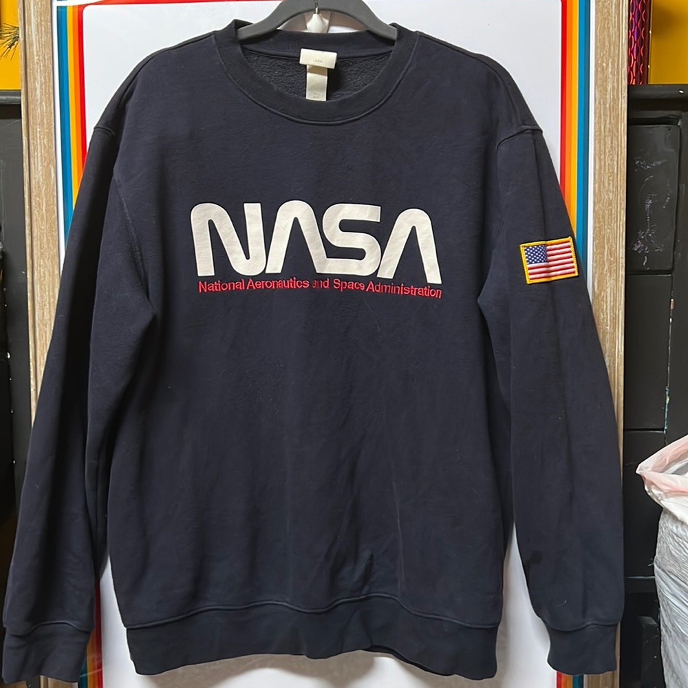 H&M Soft Navy NASA Sweatshirt